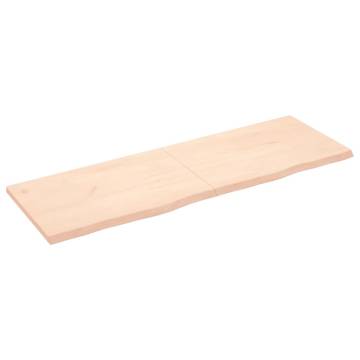 Wall Shelf 180x60 cm | Untreated Solid Oak Wood - HipoMarket