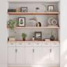 Wall Shelf 180x60 cm | Untreated Solid Oak Wood - HipoMarket