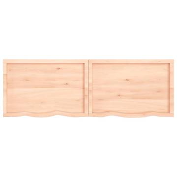 Wall Shelf 180x60 cm | Untreated Solid Oak Wood - HipoMarket