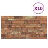 3D Wall Panels - Brown Brick Design | 10 pcs EPS