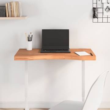 Desk Top 80x(36-40)x4 cm Solid Wood Beech - Hipomarket