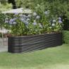 Garden Raised Bed Powder-coated Steel 296x80x68 cm Anthracite Colour anthracite Size 296 x 80 x 68 cm Quantity in Package 1 