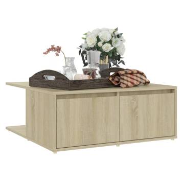 Coffee Table Sonoma Oak - 80x80 cm | Stylish & Durable