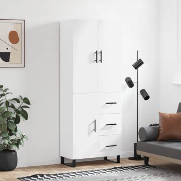 High Gloss White Highboard | Stylish Storage Solution