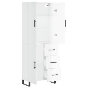 High Gloss White Highboard | Stylish Storage Solution