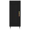 Elegant Highboard in Black - 34.5x34x180 cm Engineered Wood