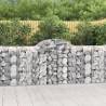 Arched Gabion Baskets - 5 pcs Galvanised Iron 200x50x100/120 cm