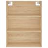 Stylish Highboard Sonoma Oak - 69.5x34x180 cm Engineered Wood