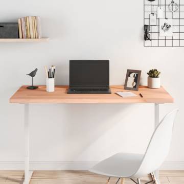 Solid Wood Beech Desk Top - 110x55x2.5 cm for Versatile Use