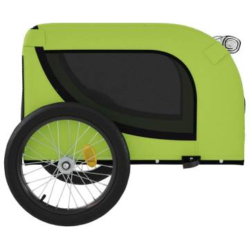 Pet Bike Trailer - Green & Black Oxford Fabric | HipoMarket