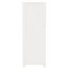 Book Cabinet White 80x35x97 cm - Solid Pine Wood Storage