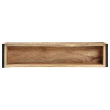 Planter 90x20x68 cm Rough Mango Wood - Stylish Garden Addition