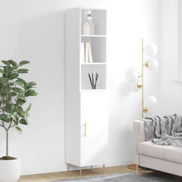 Highboard High Gloss White - Stylish Storage Solution | HipoMarket