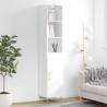 Highboard High Gloss White 34.5x34x180 cm Engineered Wood Colour high gloss white Quantity in Package 1 Model 1 door 