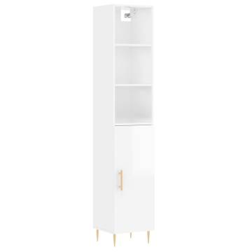 Highboard High Gloss White - Stylish Storage Solution | HipoMarket