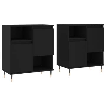 Classic Black Sideboards - Set of 2 | HipoMarket