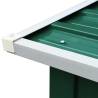 Log Storage Shed Galvanised Steel 172x91x154 cm - Green