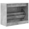 Shoe Cabinet Concrete Grey - 80x34x63 cm Engineered Wood