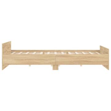 Sonoma Oak Bed Frame with Headboard & Footboard - Super King 180x200