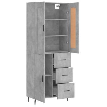 Highboard Concrete Grey - Stylish Storage Solution | HipoMarket