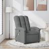 Massage Recliner Chair Dark Grey Fabric Colour dark grey Quantity in Package 1 Model manual push back With massage yes 