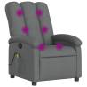 Massage Recliner Chair - Dark Grey Fabric Comfort