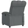 Massage Recliner Chair - Dark Grey Fabric Comfort