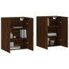 Wall Mounted Cabinets 2 pcs Brown Oak - Elegant Storage Solution