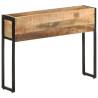 Planter 90x20x68 cm Rough Mango Wood - Stylish Garden Addition