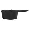 Granite Kitchen Sink - Single Basin Oval Black | Hipomarket