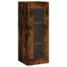 Stylish Highboard in Smoked Oak - 34.5x34x180 cm