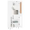 Stylish Highboard White 69.5x34x180 cm | Durable Storage Solution