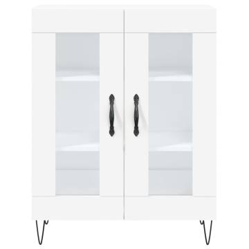 Stylish Highboard White 69.5x34x180 cm | Durable Storage Solution