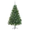 Artificial Pre-lit Christmas Tree with Ball Set 210 cm Green Colour white Size 210 x 105 cm Quantity in Package 1 Number of Branch Tips 