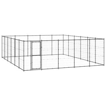 Outdoor Dog Kennel Steel - 36.3 m² Play Paradise