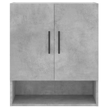 Concrete Grey Wall Cabinet - Stylish Storage Solution