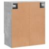 Concrete Grey Wall Cabinet - Stylish Storage Solution