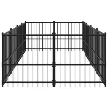 Outdoor Dog Kennel Steel 7.51 m² - Safe & Durable | Hipomarket