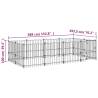 Outdoor Dog Kennel Steel 7.51 m² - Safe & Durable | Hipomarket