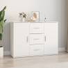 Sideboard White 91x29.5x65 cm Engineered Wood Colour white Quantity in Package 1 