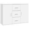 Stylish White Sideboard - 91x29.5x65 cm Engineered Wood