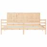 Super King Size Solid Wood Bed Frame with Headboard