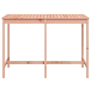 Solid Wood Garden Table 159.5x82.5x110 cm - Durable & Stylish