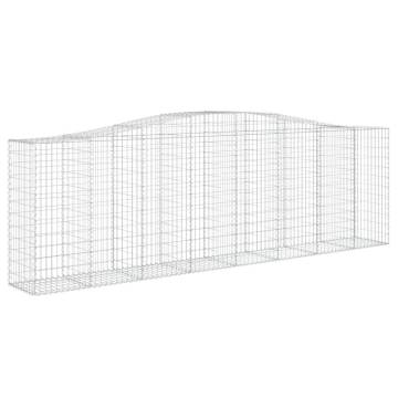 Arched Gabion Baskets 10 pcs - Durable Garden Barriers