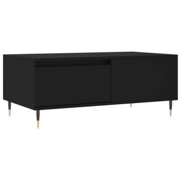 Elegant Black Coffee Table - 90x50x36.5 cm | Hipomarket