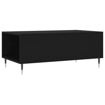 Elegant Black Coffee Table - 90x50x36.5 cm | Hipomarket