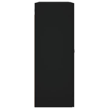 Wall Mounted Cabinet Black 69.5x34x90 cm - Elegant Storage