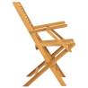 Folding Garden Chairs 2 pcs - Solid Teak, Space-Saving Design