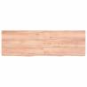 Light Brown Wall Shelf - Solid Oak | Hipomarket UK