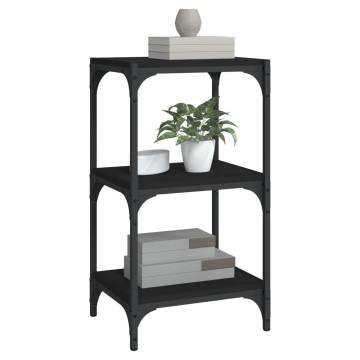 Book Cabinet Black - Stylish Storage Solution | Hipomarket UK